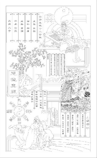 人文歷史浮雕雕塑原創(chuàng)手繪設(shè)計(jì)稿