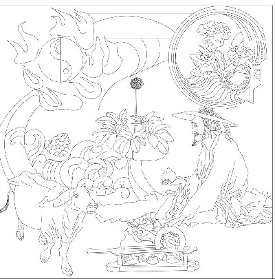 人文歷史浮雕雕塑原創(chuàng)手繪設(shè)計(jì)稿