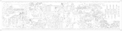 人文歷史浮雕雕塑原創(chuàng)手繪設(shè)計(jì)稿